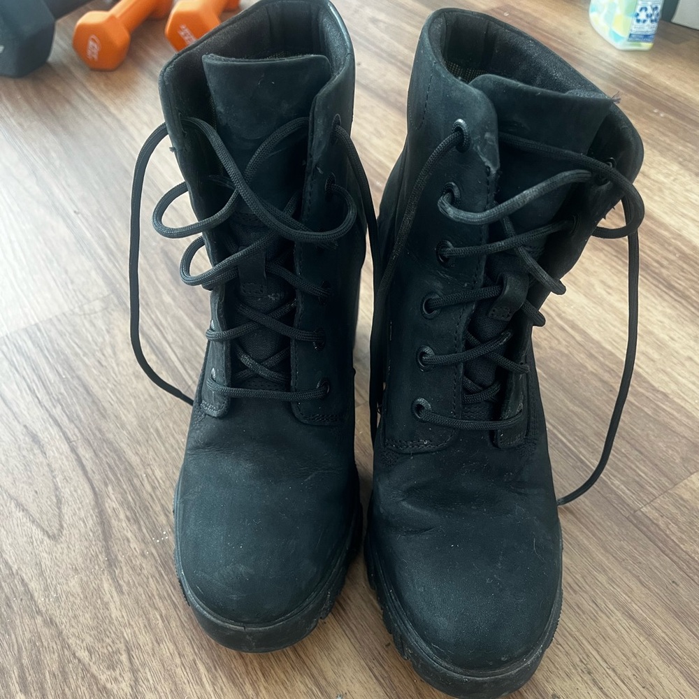 Timberland winter boots with block heels